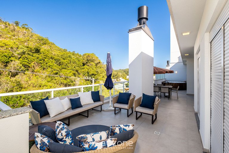 Apto con jacuzzi y barbacoa en Jurerê RVO401