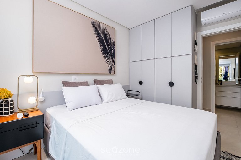 Apto con jacuzzi y barbacoa en Jurerê RVO401