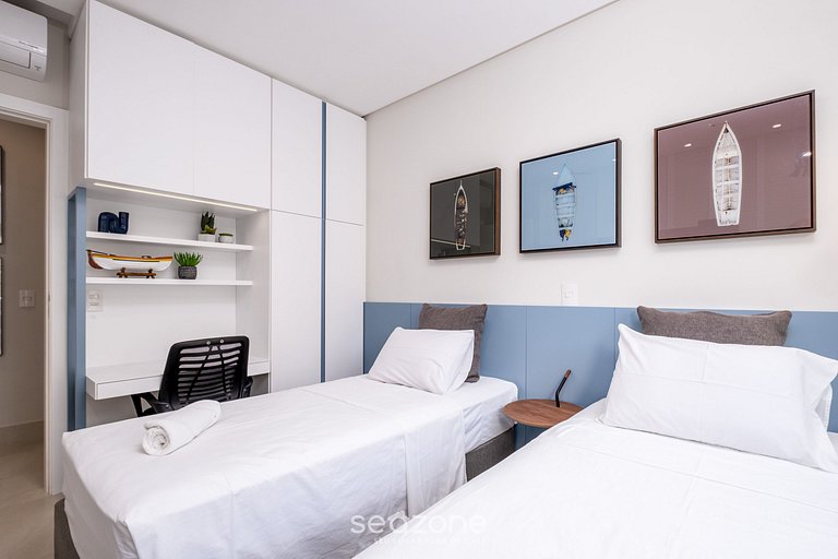 Apto com jacuzzi e churrasqueira em Jurerê RVO401