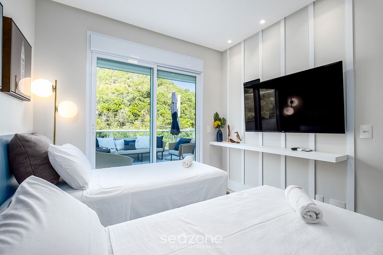 Apto con jacuzzi y barbacoa en Jurerê RVO401