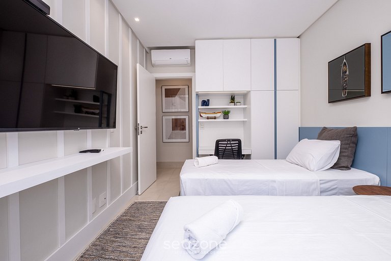 Apto con jacuzzi y barbacoa en Jurerê RVO401