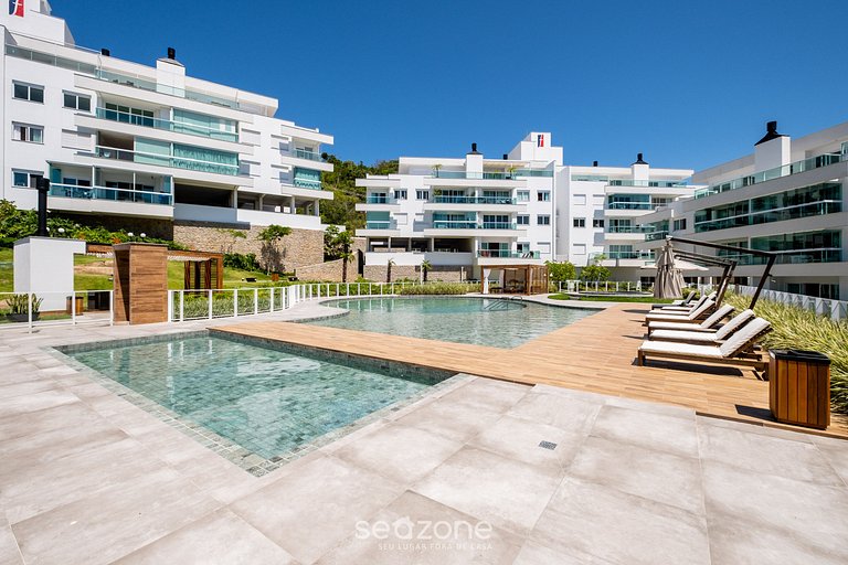 Apto con jacuzzi y barbacoa en Jurerê RVO401