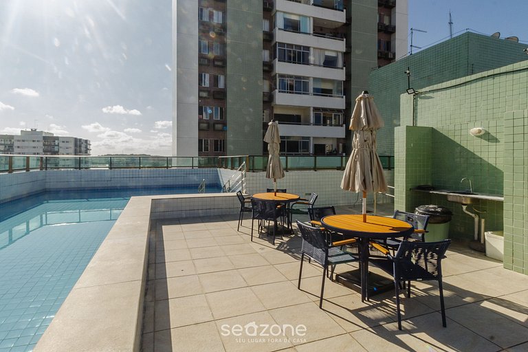 ¡Cerca del mar y de lo mejor de Recife! CAV0411