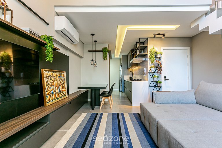 Apt moderno edificio nuevo en Jurerê JPR212