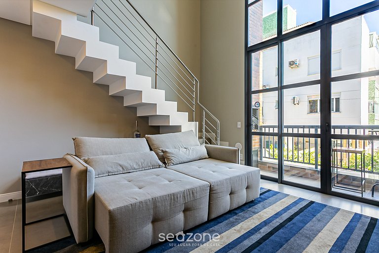 Apto moderno prédio novo em Jurerê JPR212