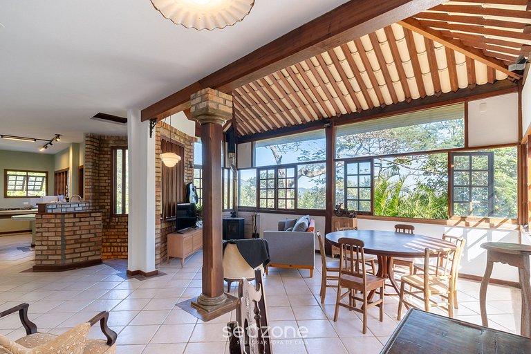 Casa c/ Churrasqueira a 550m da Praia GSS0488