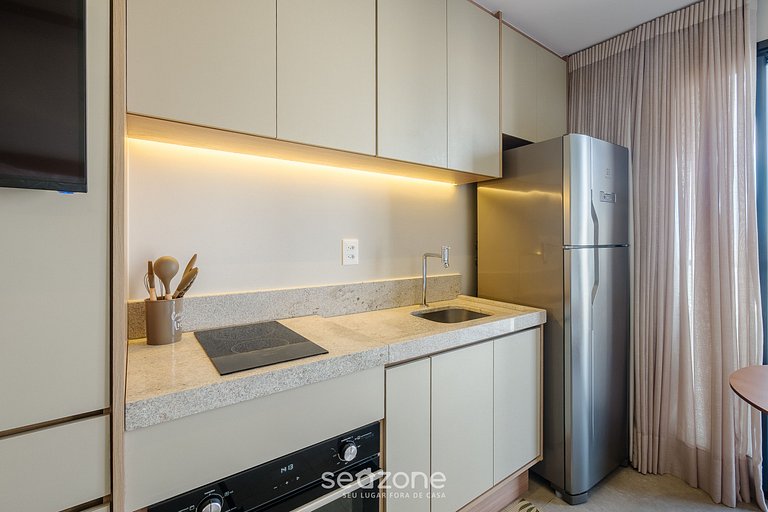 Estúdio c/ balcón y vista al mar, Salvador LIV1408