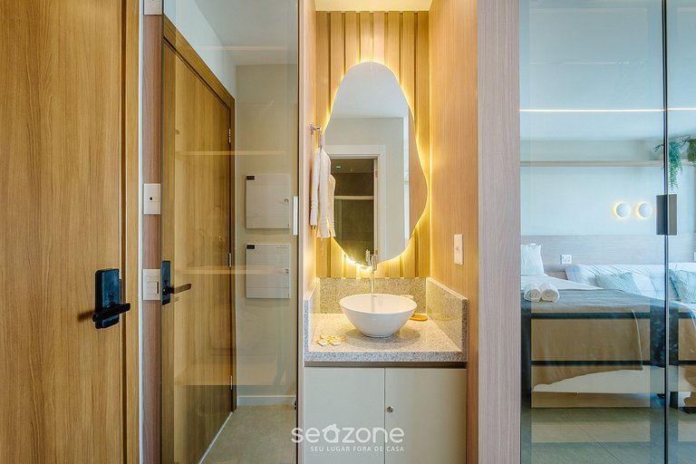 Estúdio c/ balcón y vista al mar, Salvador LIV1408