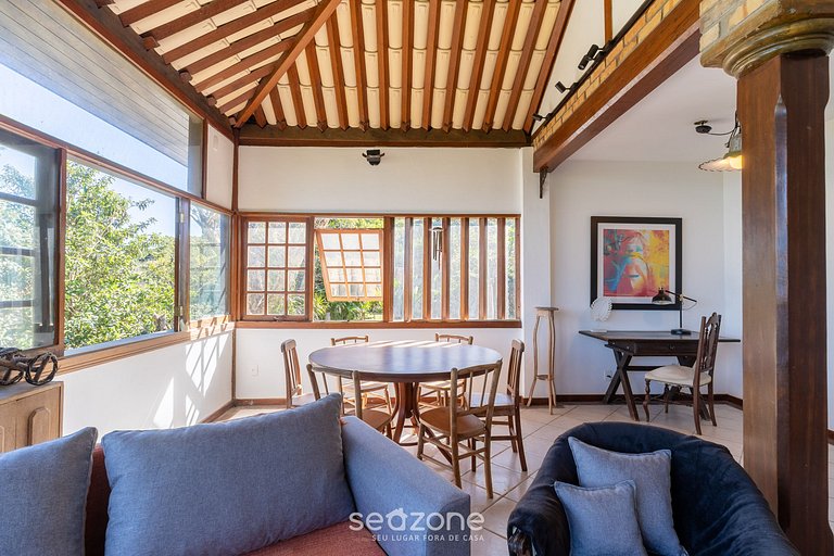 Casa c/ Churrasqueira a 550m da Praia GSS0488