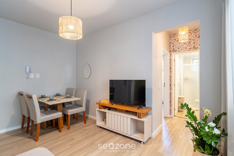 Apto céntrico a 600 m de Beira-Mar Norte | SGS0106