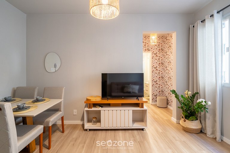 Apto céntrico a 600 m de Beira-Mar Norte | SGS0106