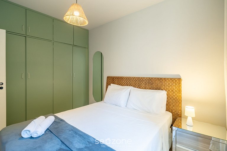 Apto céntrico a 600 m de Beira-Mar Norte | SGS0106