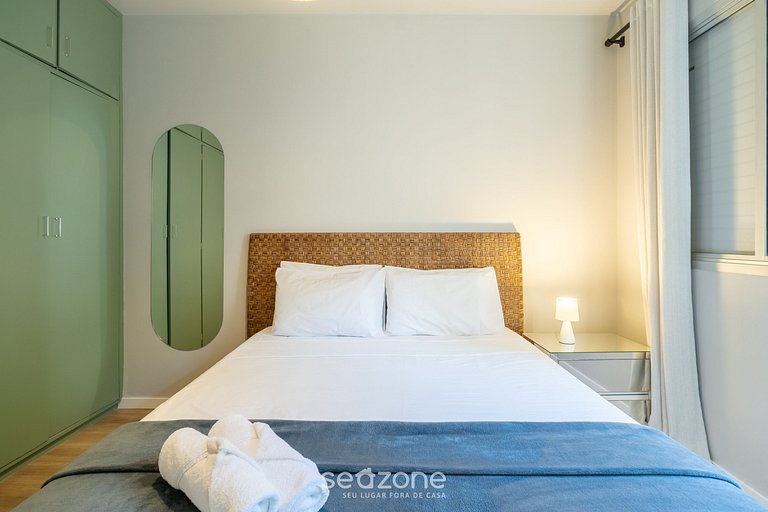 Apto céntrico a 600 m de Beira-Mar Norte | SGS0106