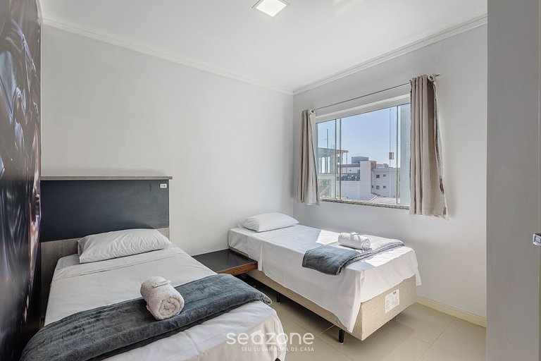 Apto c/ Churrasqueira a 240m da Praia LUP0302