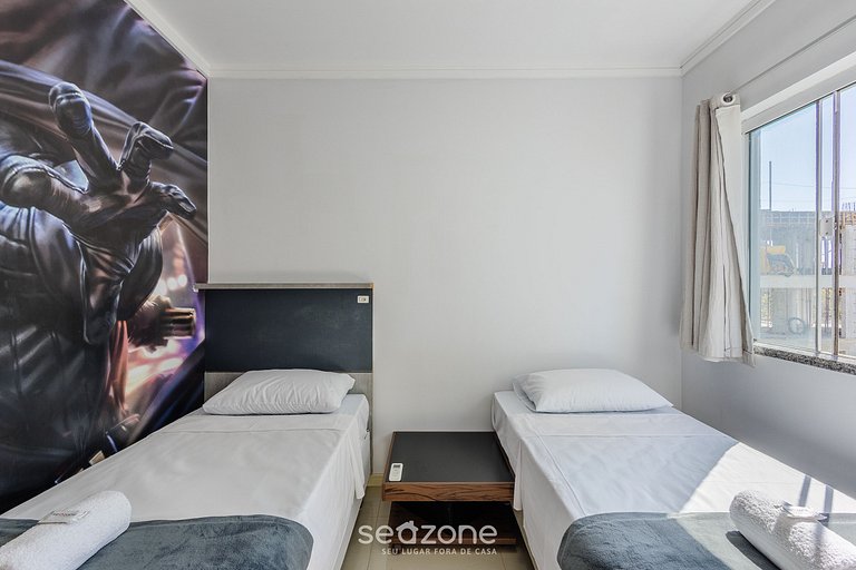 Apto c/ Churrasqueira a 240m da Praia LUP0302