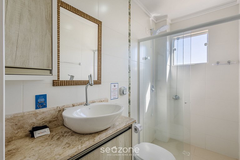 Apto c/ Churrasqueira a 240m da Praia LUP0302