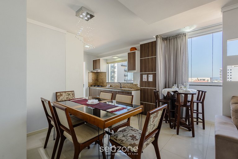 Apto c/ Churrasqueira a 240m da Praia LUP0302