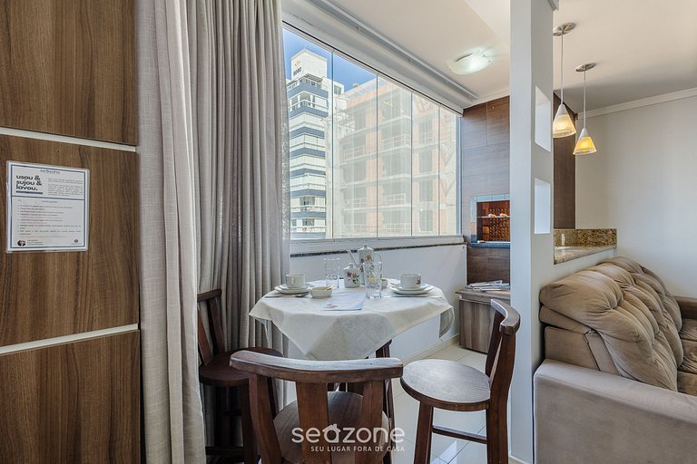 Apto c/ Churrasqueira a 240m da Praia LUP0302