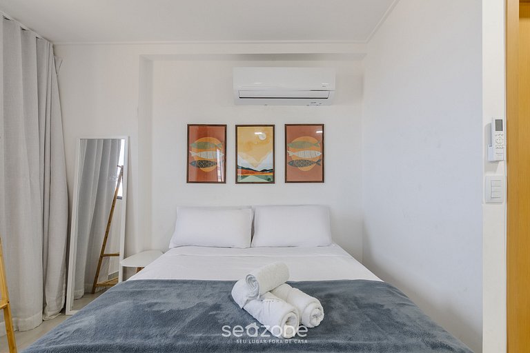 Estudio en cond. c/ piscina a 350m del mar SLI0704