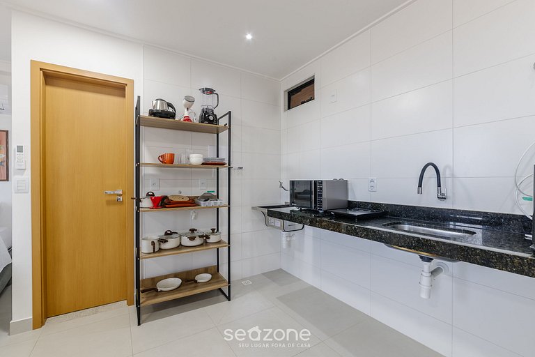 Estudio en cond. c/ piscina a 350m del mar SLI0704