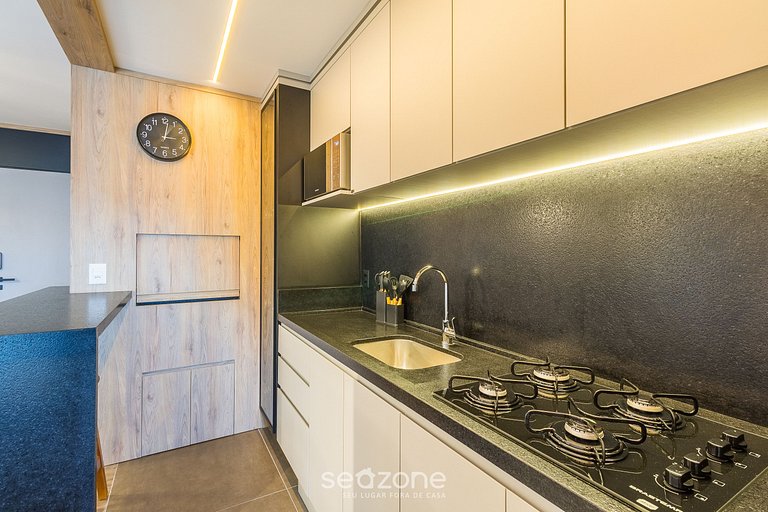 Apt encantador con chimenea en Gramado STA0305