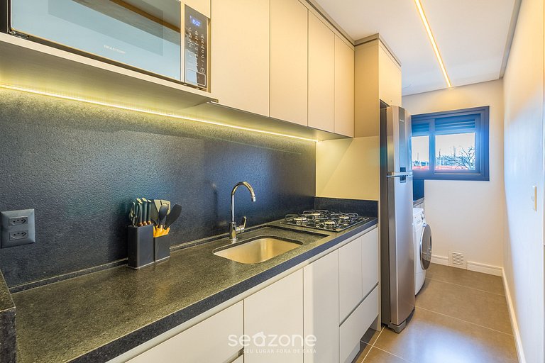 Apt encantador con chimenea en Gramado STA0305