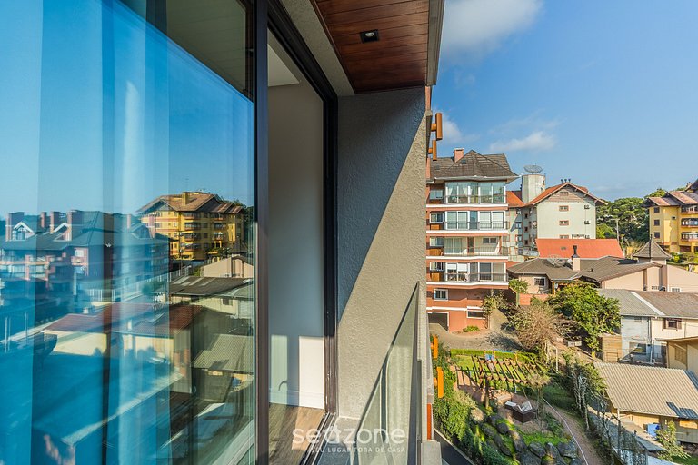 Apto Encantador c/ lareira em Gramado STA0305