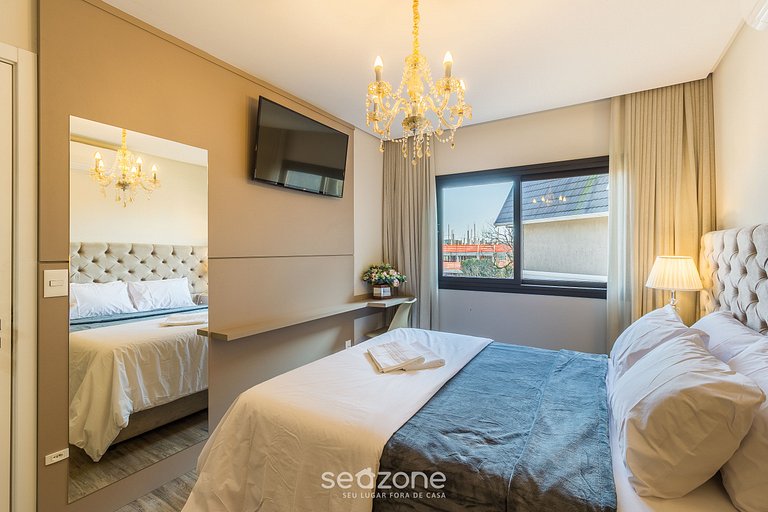 Apto Encantador c/ lareira em Gramado STA0305