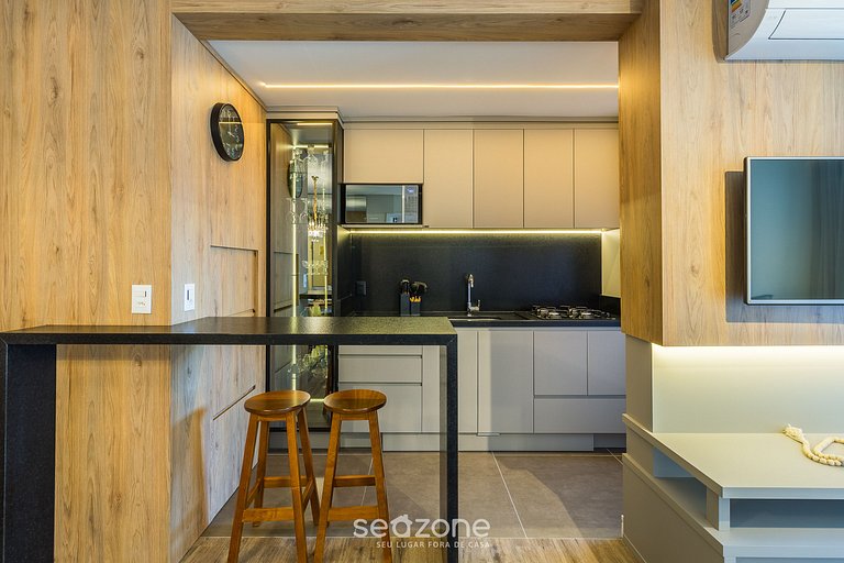 Apto Encantador c/ lareira em Gramado STA0305