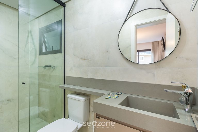 Apt encantador con chimenea en Gramado STA0305