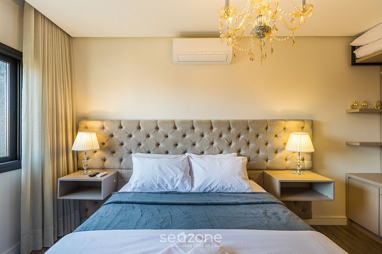 Apt encantador con chimenea en Gramado STA0305