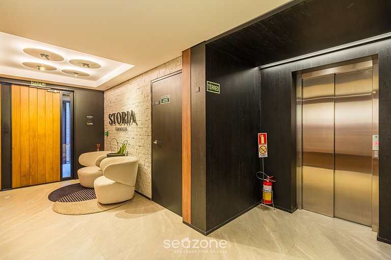 Apto Encantador c/ lareira em Gramado STA0305