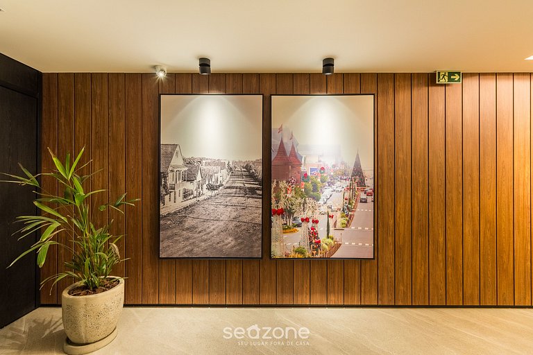 Apt encantador con chimenea en Gramado STA0305