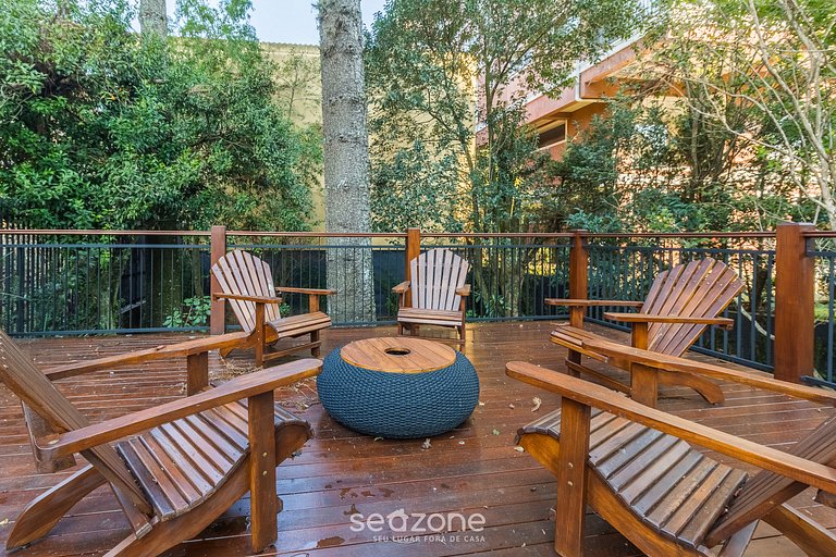 Apt encantador con chimenea en Gramado STA0305