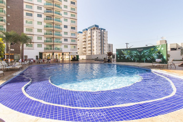 Ap 2 Dorm en edif. c/piscina del centro | ACM0865