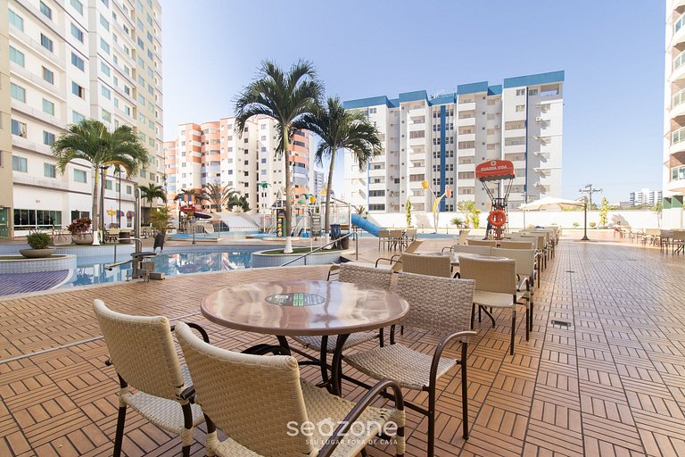 Ap 2 Dorm en edif. c/piscina del centro | ACM0865