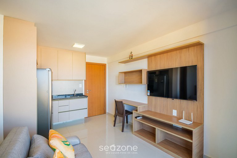 Studio con balcón y vista, a pasos del mar RGF0410