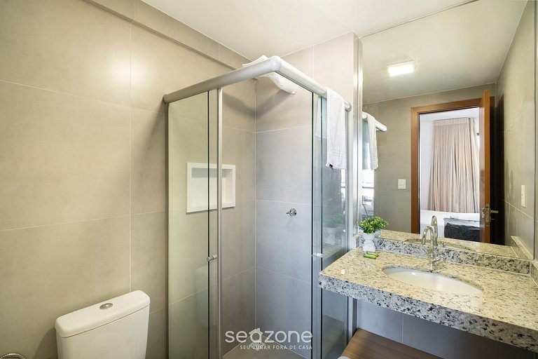 Studio con balcón y vista, a pasos del mar RGF0410