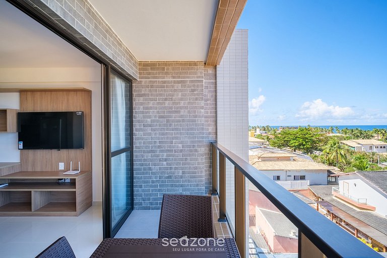 Studio con balcón y vista, a pasos del mar RGF0410