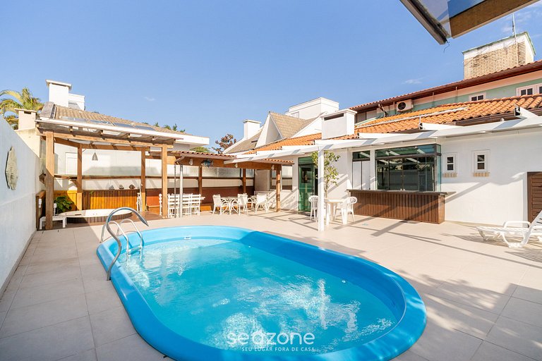 Dúplex c/piscina a 800m la playa en Jurerê DME025