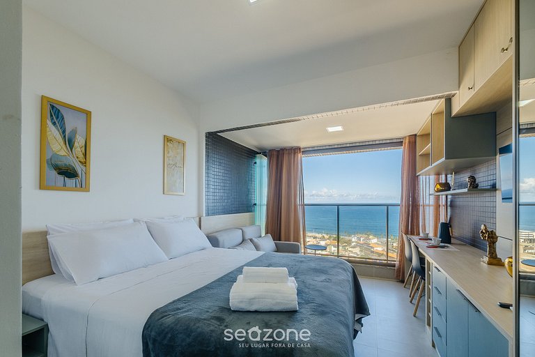 Studio con balcón y vista frente al mar - EDF1605