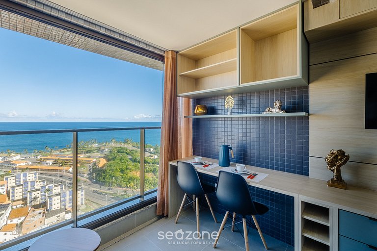 Studio con balcón y vista frente al mar - EDF1605