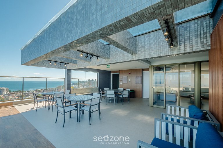 Apto com Vista Mar em Cond. c/ Piscina EDF0503