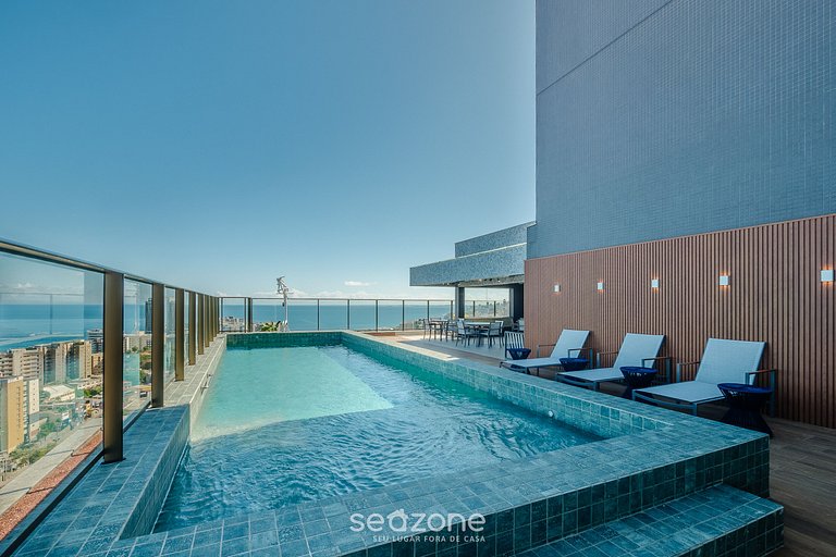 Estudio vista al mar en condo. c/ piscina EDF1707