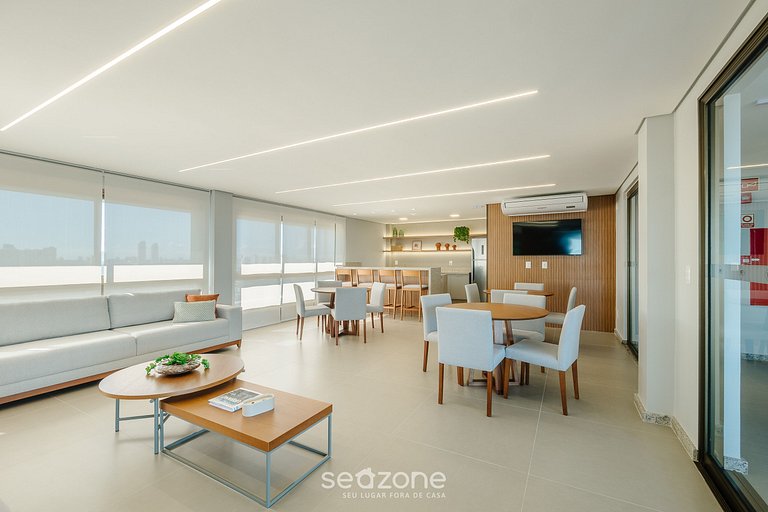 Studio con balcón y vista frente al mar - EDF1605