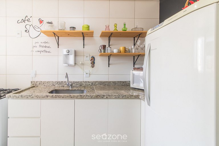 TH609 Apto aconchegante de 1 Qt em Goiânia - COMPLETO