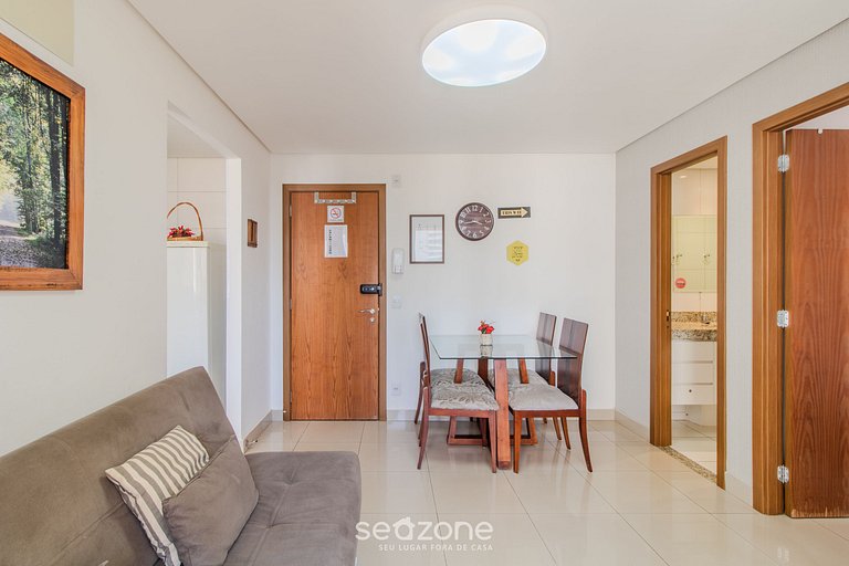 TH609 Apto aconchegante de 1 Qt em Goiânia - COMPLETO