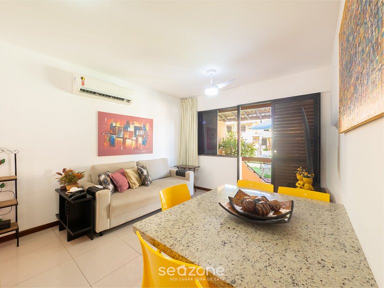 Apto en cond. frente al mar c/ piscina GSH2101