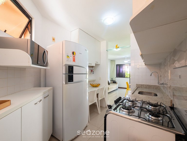 Apto em cond. beira-mar com piscina - GSH2101