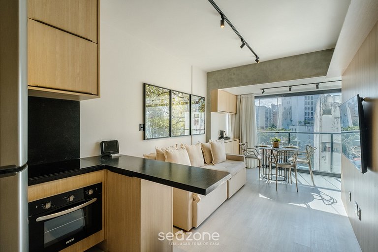 Apto en edif. c/ piscina a 400m del Mar - BLB0507